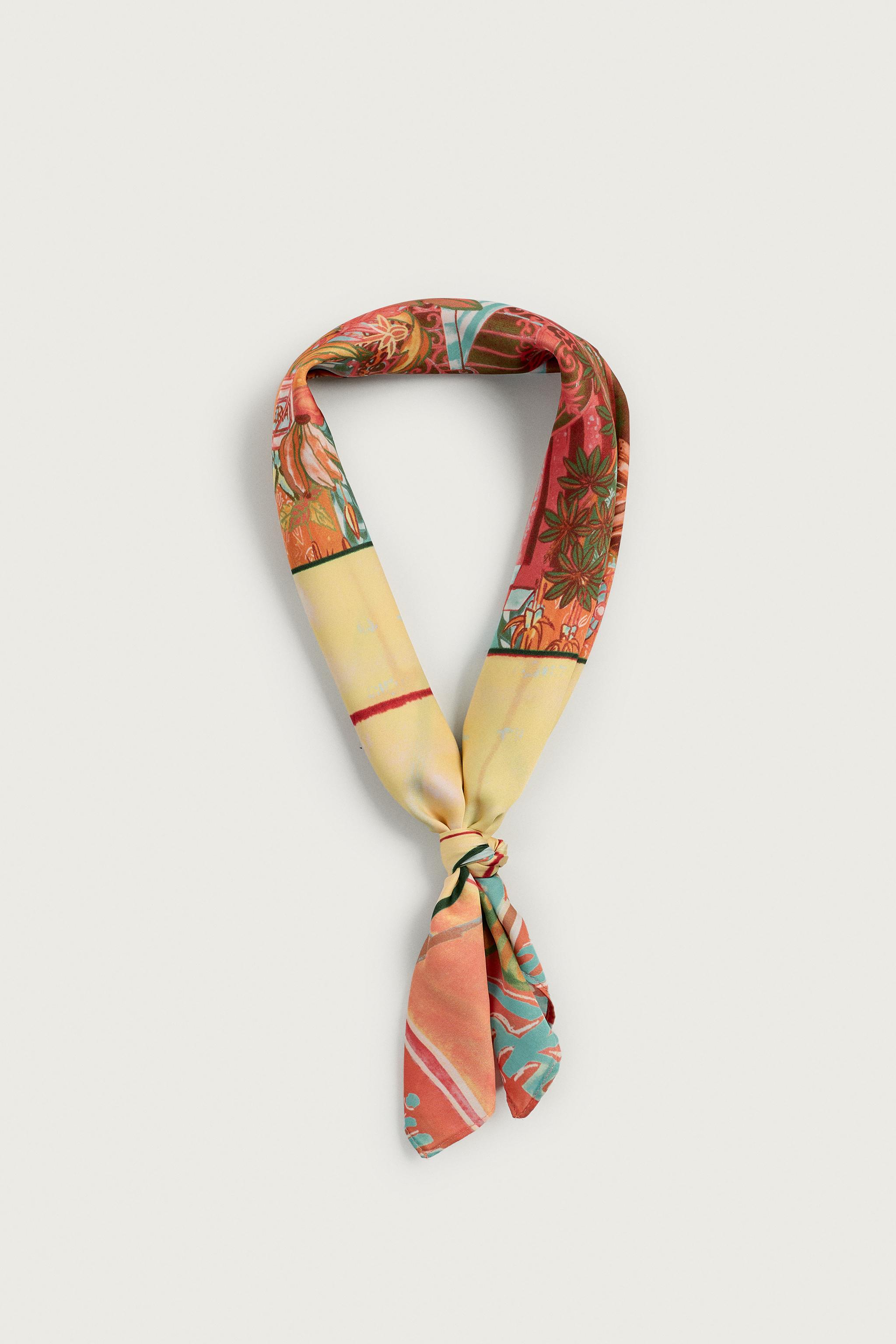GEOMETRIC PRINT FLOWY BANDANA